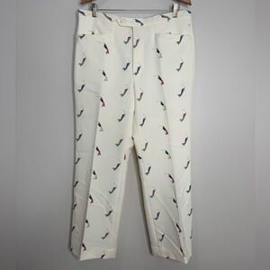 Sansabelt Golf by Jamar Ruby Vintage Golfer Novelty Print Pleat‎ Front Trousers